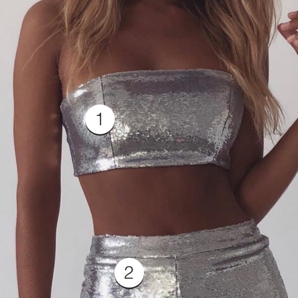 Sequin Crop Top
